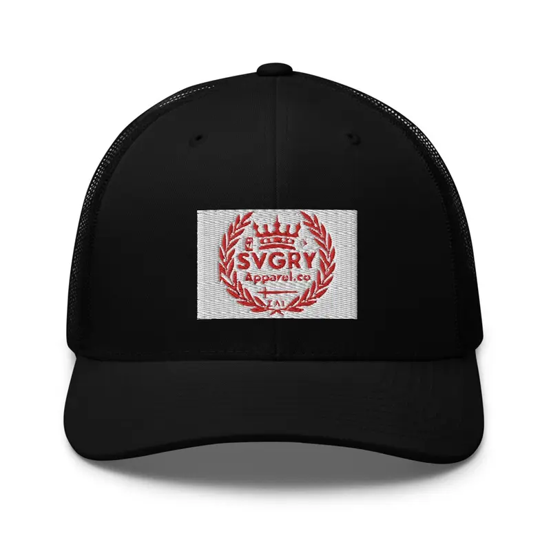 Trucker hat R/W logo design 