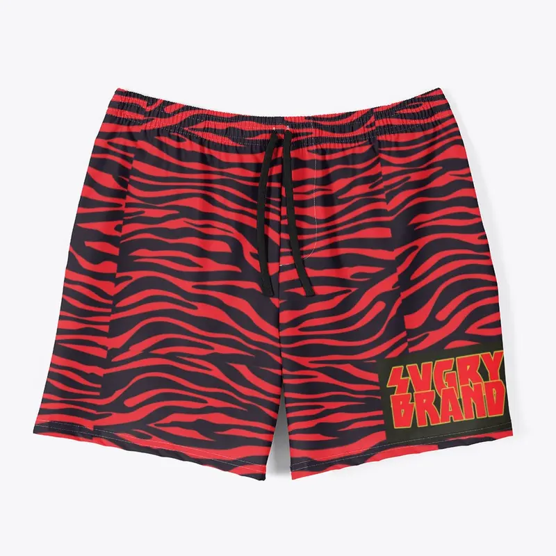 Red zebra design 