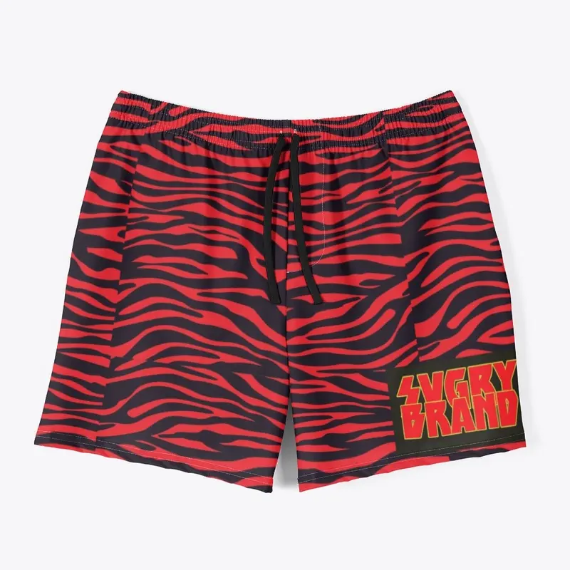 Red zebra design 